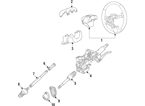 2016 Cadillac ATS Cover Diagram for 23340621