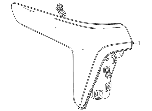 2024 Chevy Blazer EV Tail Lamps Diagram