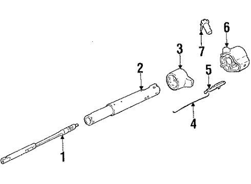 1987 Pontiac T1000 Ignition Lock Diagram