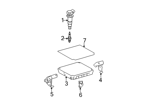 2005 Pontiac Vibe ECM Diagram for 19205365