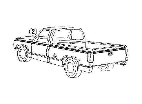 1991 Chevy C2500 Stripe Tape Diagram 2 - Thumbnail