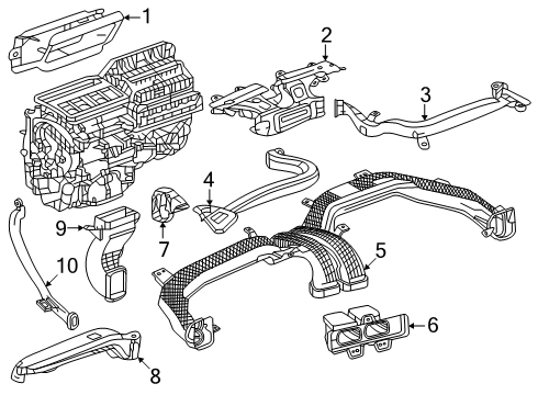 2024 Chevy Equinox EV Ducts Diagram 2 - Thumbnail