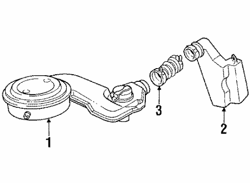 1986 Pontiac Sunbird Air Inlet - Air Diagram 2 - Thumbnail