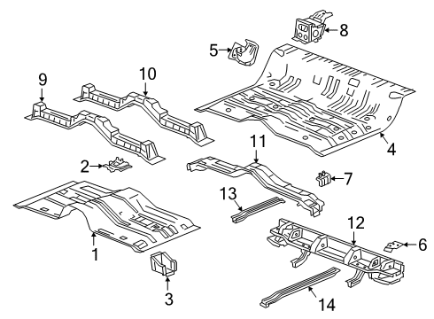 2024 GMC Sierra 1500 Floor Diagram