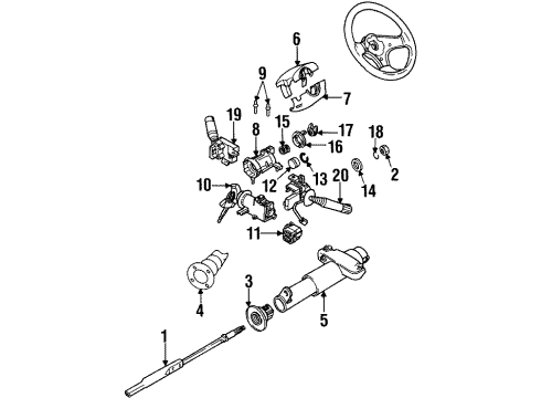 1992 Oldsmobile Achieva Ignition Lock Diagram 2 - Thumbnail