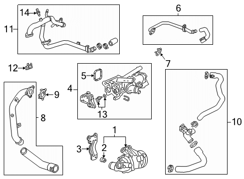2023 Cadillac XT4 Water Pump Diagram