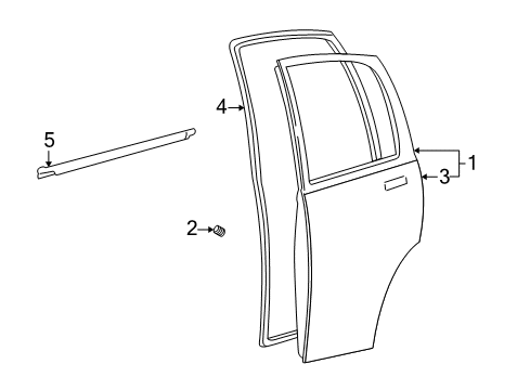 2001 Chevy Tracker Door & Components Diagram 3 - Thumbnail