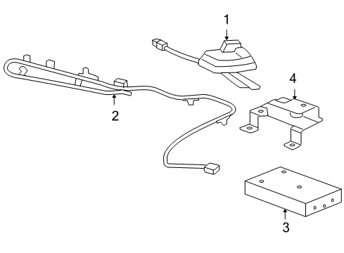 2005 Pontiac G6 Antenna Diagram for 15232248