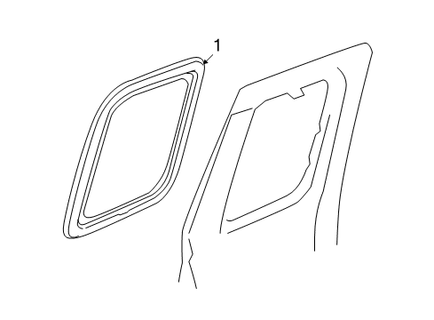 2005 Chevy Colorado Glass - Door Diagram