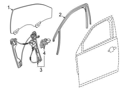 2020 Buick Regal Sportback Front Door Diagram