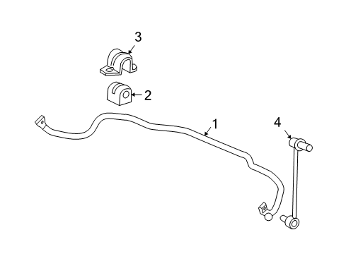 2006 Chevy Uplander Stabilizer Bar & Components Diagram 3 - Thumbnail