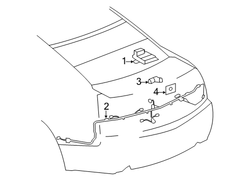 2012 Cadillac CTS Parking Aid Diagram