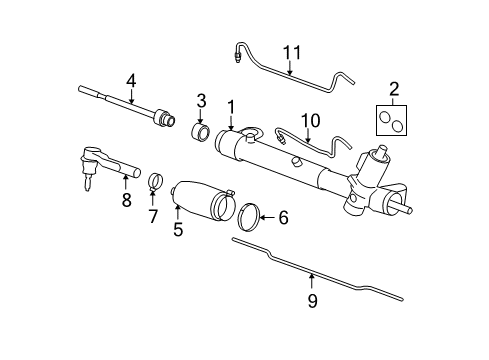 2010 Chevy Malibu Steering Gear & Linkage Diagram 5 - Thumbnail