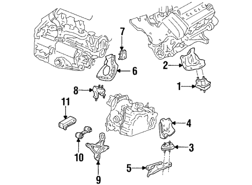 1996 Chevy Monte Carlo Engine & Trans Mounting Diagram 2 - Thumbnail