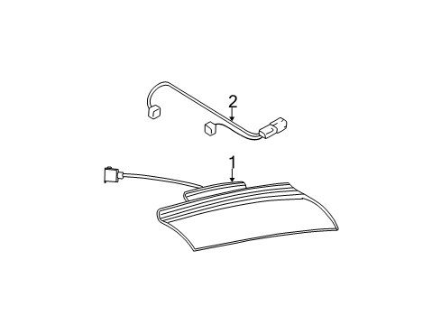 2000 Buick LeSabre Harness, Rear Diagram for 15374896