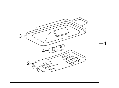 2005 Chevy Silverado 2500 HD Interior Trim - Cab Diagram 4 - Thumbnail