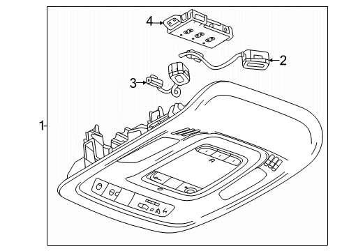 2024 Buick Envision Overhead Console Diagram