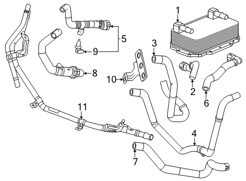 2025 Chevy Corvette Trans Oil Cooler Diagram 5 - Thumbnail
