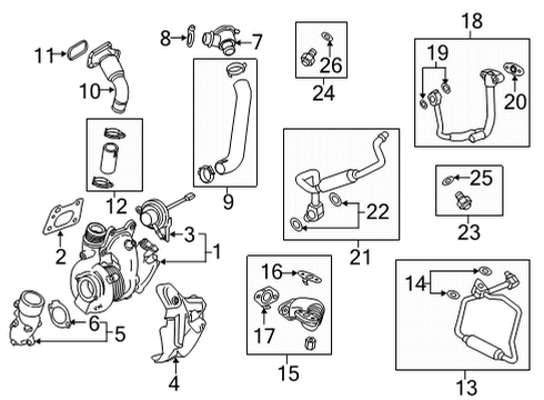 2025 Cadillac CT4 Fitting Gasket, Copper Diagram for 12662186
