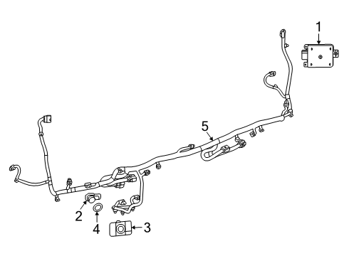2025 GMC Terrain Electrical Components - Rear Bumper Diagram