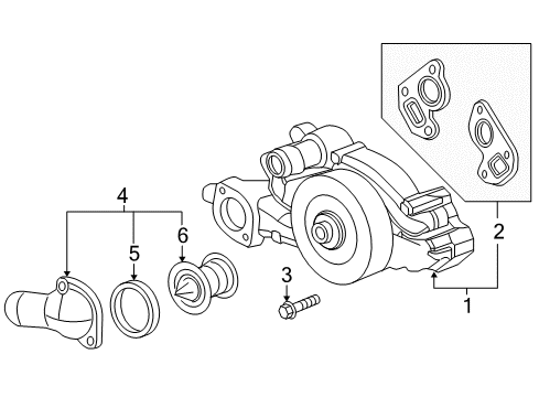 2005 Chevy Corvette Water Pump Diagram