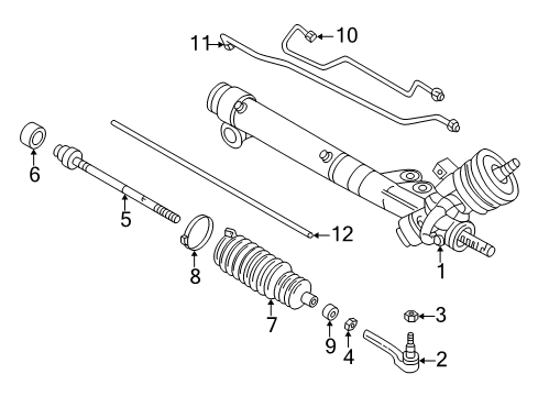 2004 Cadillac Seville Steering Gear & Linkage Diagram