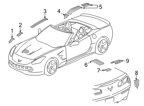 2017 Chevy Corvette Stripe Tape Diagram 4 - Thumbnail