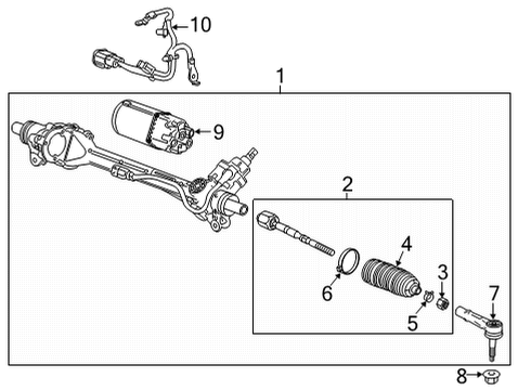 2025 Chevy Corvette Steering Gear & Linkage Diagram 2 - Thumbnail