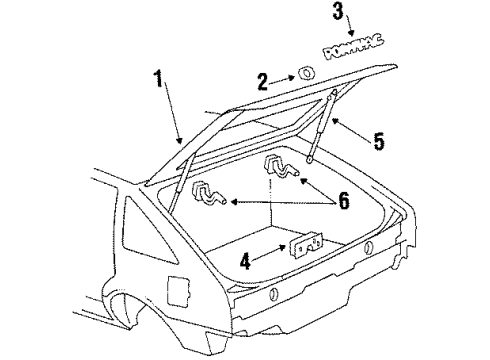 1984 Pontiac Phoenix Lift Gate Diagram