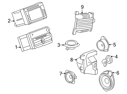 2010 Buick Enclave Radio Diagram for 22754031