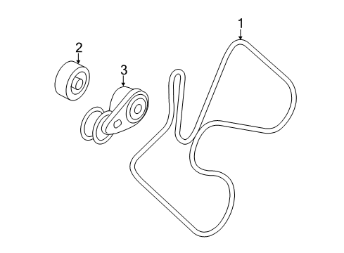 2016 Chevy Silverado 2500 HD Belts & Pulleys - Belts Diagram 2 - Thumbnail