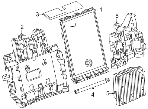 2025 GMC Yukon Module Assembly, Radio & Infotainment Control Eccn Diagram for 85791706