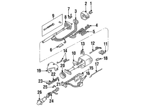 1995 Buick Regal Cover Cap Diagram for 26031435