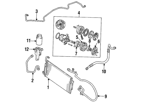1993 Buick Skylark A/C Compressor Diagram