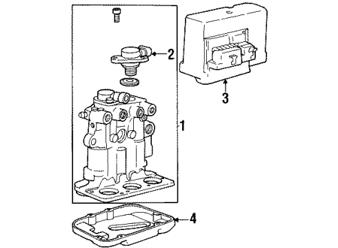 1995 Chevy Lumina APV ABS Components Diagram