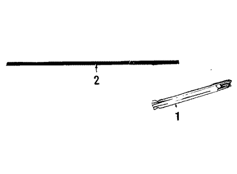 1987 Pontiac Grand Prix Rocker Panel, Outer Passenger Side Diagram for 20289916