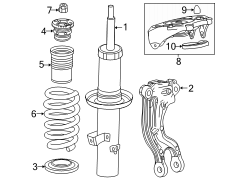 2024 Chevy Blazer EV Struts & Components Diagram