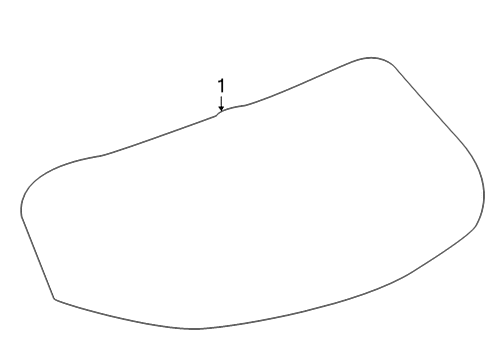 2023 Buick Encore GX Glass - Lift Gate Diagram