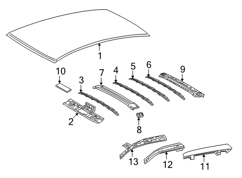 2010 Pontiac Vibe Barrier Diagram for 19204790