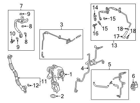 2019 Chevy Equinox Oil Line Diagram for 55484595