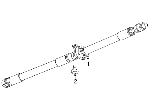 2025 Buick Enclave Drive Shaft - Rear Diagram