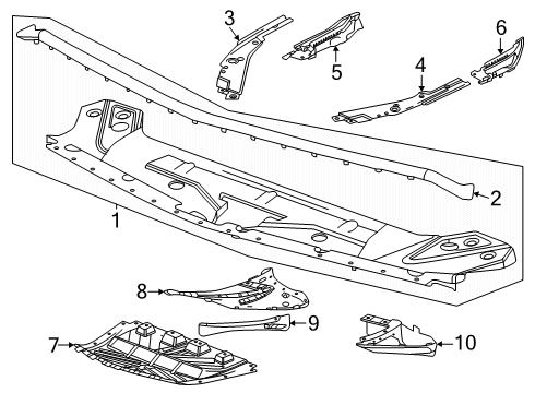 2025 Cadillac CT5 Front Weatherstrip Diagram for 84523626