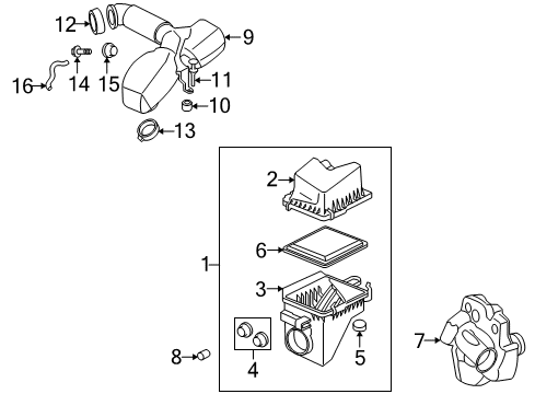 2007 Saturn Vue PCV Hose Diagram for 12609717