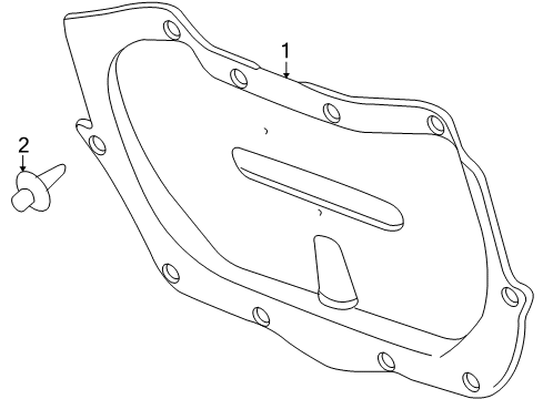 2009 Saturn Sky Interior Trim - Trunk Diagram