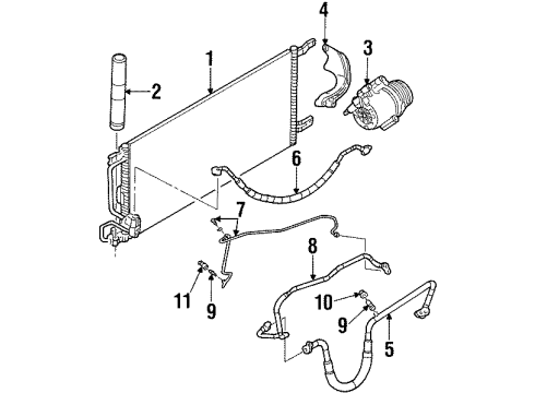 2004 Oldsmobile Silhouette A/C Compressor Diagram