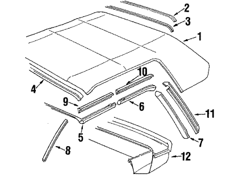 1986 Pontiac Sunbird Folding Top Diagram