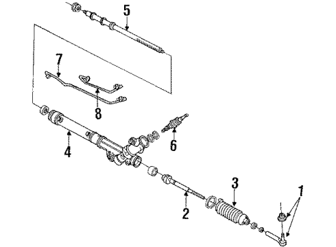 1996 Pontiac Trans Sport Power Steering Return Hose Diagram for 26056710