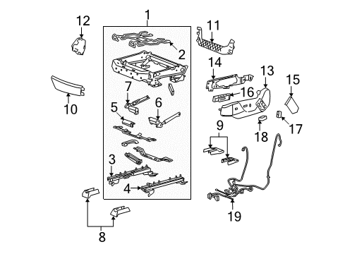 2012 Cadillac CTS Tracks & Components Diagram 2 - Thumbnail