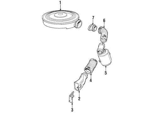 1984 Oldsmobile Cutlass Ciera Heat Tube Diagram for 10028740