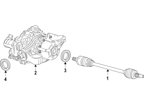 2019 Buick Regal TourX Differential - Rear Diagram
